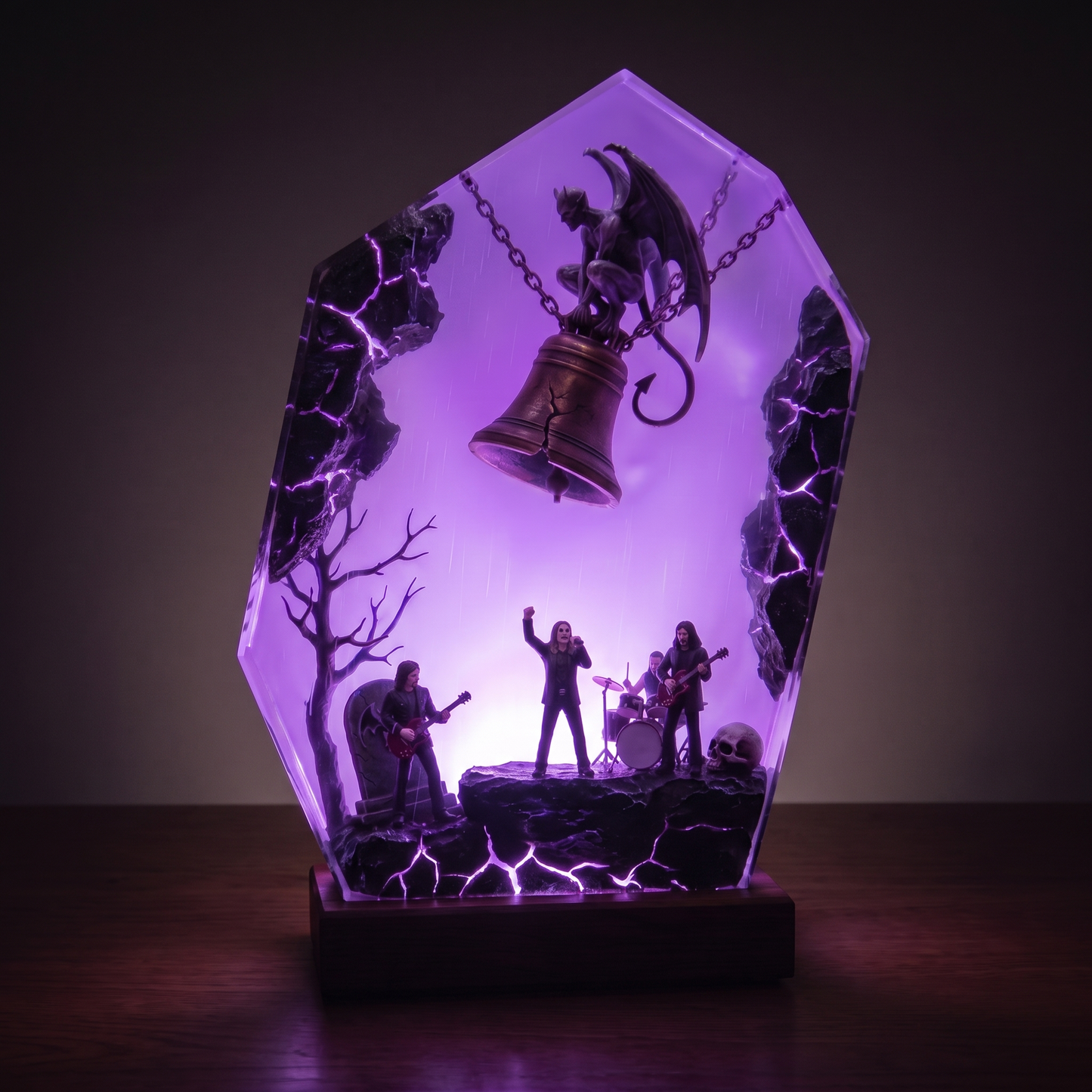 Black Sabbath Resin Lamp