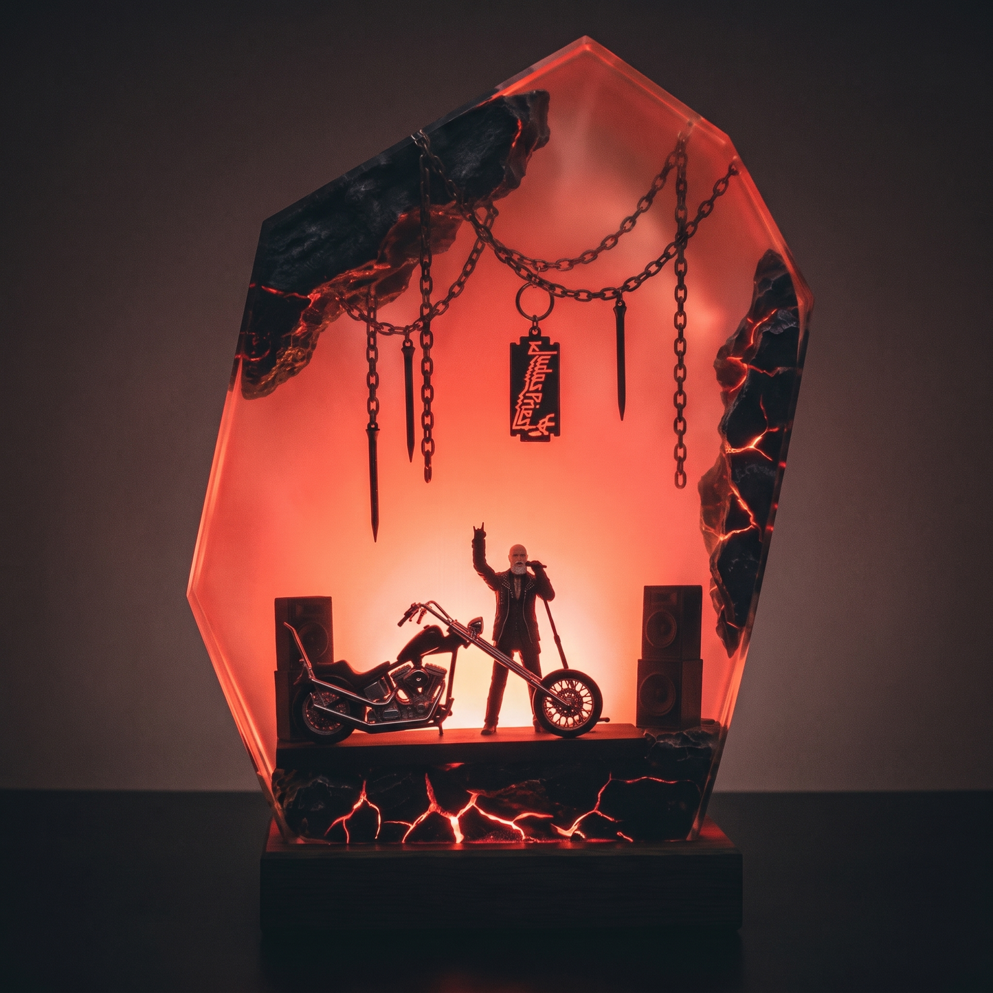 Judas Priest Resin Lamp