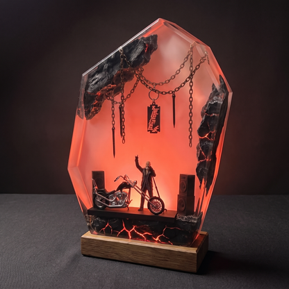 Judas Priest Resin Lamp